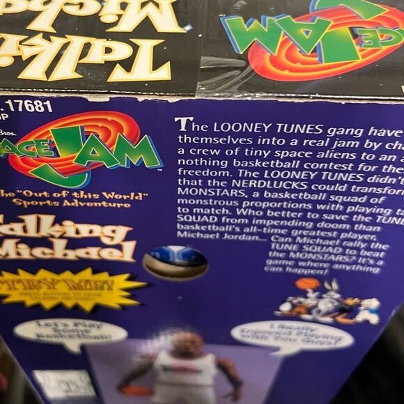 Michael Jordan Space Jam Warner Bros.1996 Talking Michael in original box. - Picture 5 of 6